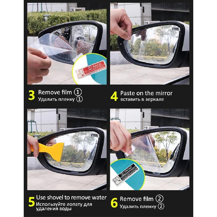 Rearview Mirror Anti Fog Rainproof Film Sticker For Volkswagen VW Golf 5 6 7 MK5 MK6 MK7 Car Side Window Waterproof Protector