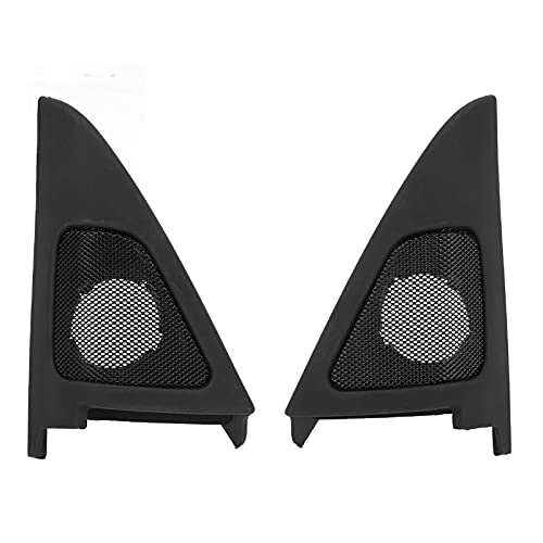 Front Door Speaker Covers, Accurate 2PCS/Set Interior Left and Right 51337184197 Black Wear Resistant for Cars