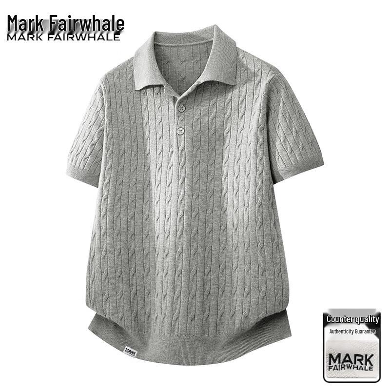 Mark Fairwhale Men s Summer Polo Shirt 3XL светло-серый