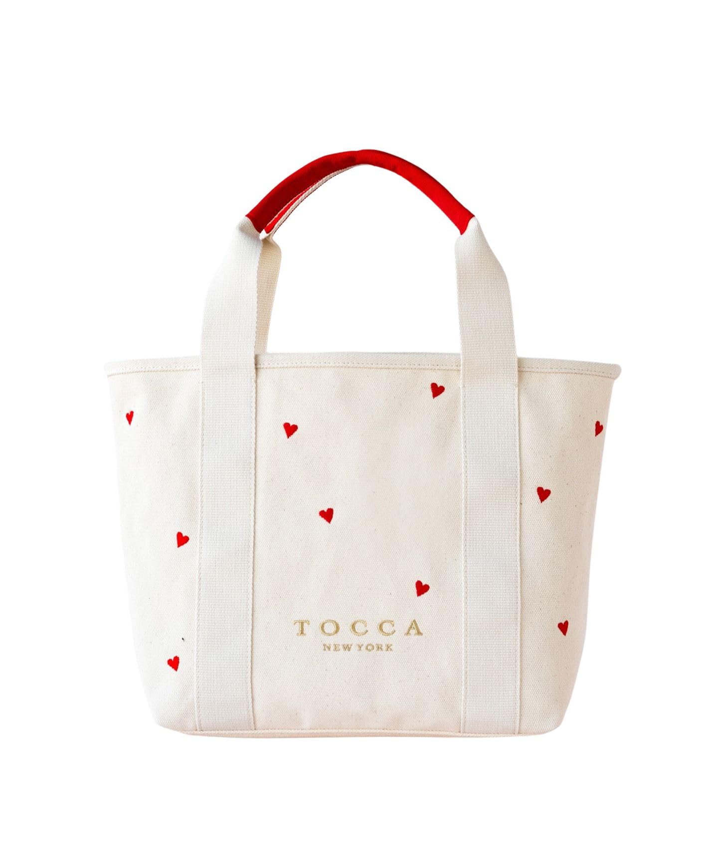 

[TOCCA] LUCKY SHOWER CANVASTOTE Canvas Tote Bag (Off-White x Heart Pattern 2) Available in Otona Hyakka Collaboration Colors (Online & Select Stores