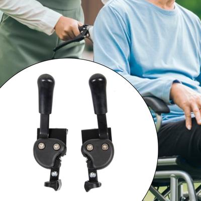 2 piezas de reparación de freno de silla de ruedas, fácil instalación, bloqueo de rueda