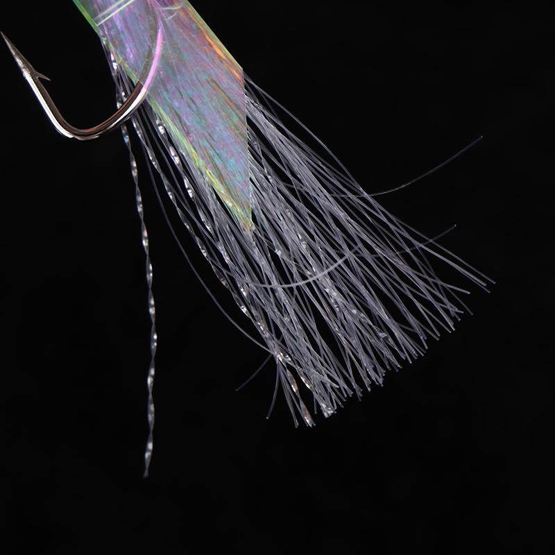 5Pcs/Pack Soft Fishing Lure Rigs Bait Jigs Lure Feather Lure Herring Bait Tool For Mackerel And Deep Sea Fishing Tackle