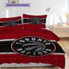 Toronto Raptors Bold Black Emblem Bedding(1 * Duvet Cover + 2 * Pillowcase, Without core)Soft and Comfortable Duvet Cover and Pillowcase Bedding Set