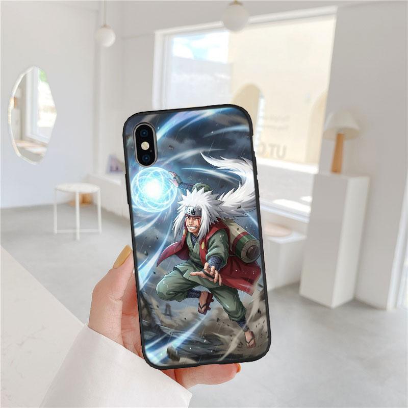 LO67 Naruto Jiraiya Soft Shell Phone Case for iPhone 16 15 14 13 12 Pro Max Plus Mini