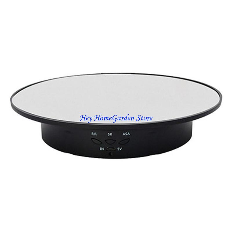 652F 3 Speeds Electric Rotating Display Stand Jewelry Holders Battery/USB Power Rotating Display Stand
