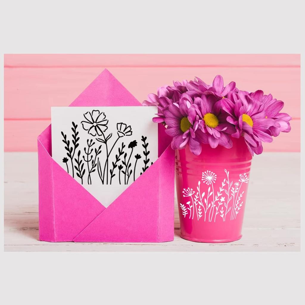 Neues Modell, 13 Stück/Set, Vorlage für Blumenmalerei, Vorlage für Handkonto, Künstlerisches Blumenthema, Wiederverwendbar, Werkzeug zum Abpausen