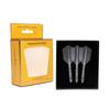 CUESOUL Integrated Dart Flights And Shafts ROSTAK57 T19 Series Two Tone Mixed Material Slim Shape 3 Pieces Clear