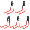 5Pcs WallMounted Garage Hooks Organization Storage Hanger for Power Tool Rope Shovel Bike Hose(Orange )