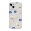 Blue Pink Flower Applies To iPhone17ProMax Mobile Phone Case 17 Apple 16/14 Matte 13 All-inclusive 15