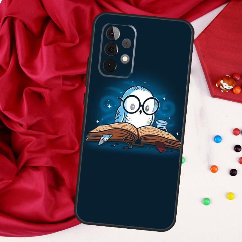 Cute Cartoon Owl Cover For Samsung Galaxy A54 A34 A14 A33 A32 A52 A53 A51 A71 A13 A23 A73 A12 A22 A21S Shell