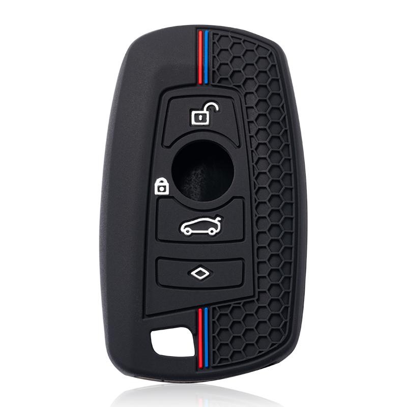 Silicone for BMW F30 F31 F32 F34 F20 F21 F07 F10 1 3 5 7 Series M3 M4 X1 X3 G01 X4 G02 X5 F15 F16 Car Key Case Cover Shell Fob