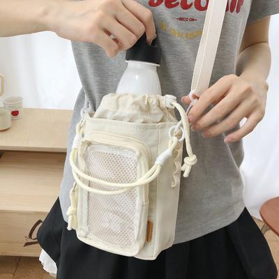New Sweet and Cute Ulzzang Ita Bag Portable Water Cup Bag Lightweight Mobile Phone Bag Casual Shoulder Crossbody Bag for Women