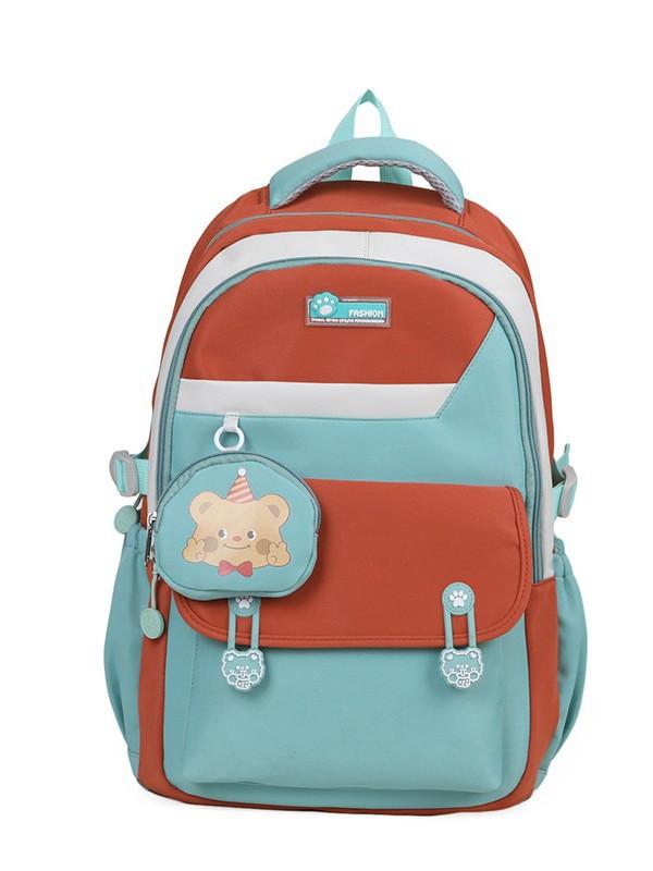 Schoolbag Schoolbag Female Ins Cute Junior High School Students Versatile Contrasting Color Backpack Simple Small Fresh Large Capacity Backpack