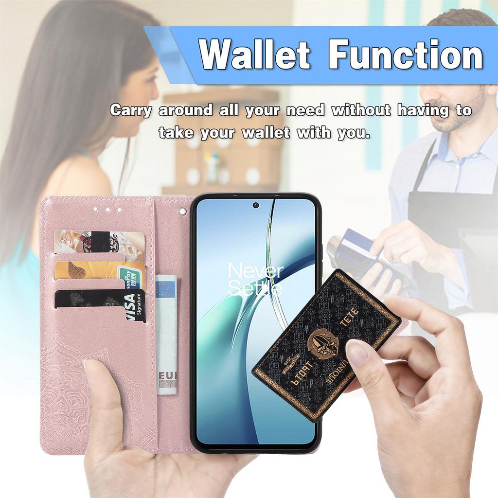 For Motorola Moto G86 Power 5G Case Wallet Mandala Flower Leather Phone Cover Stand View