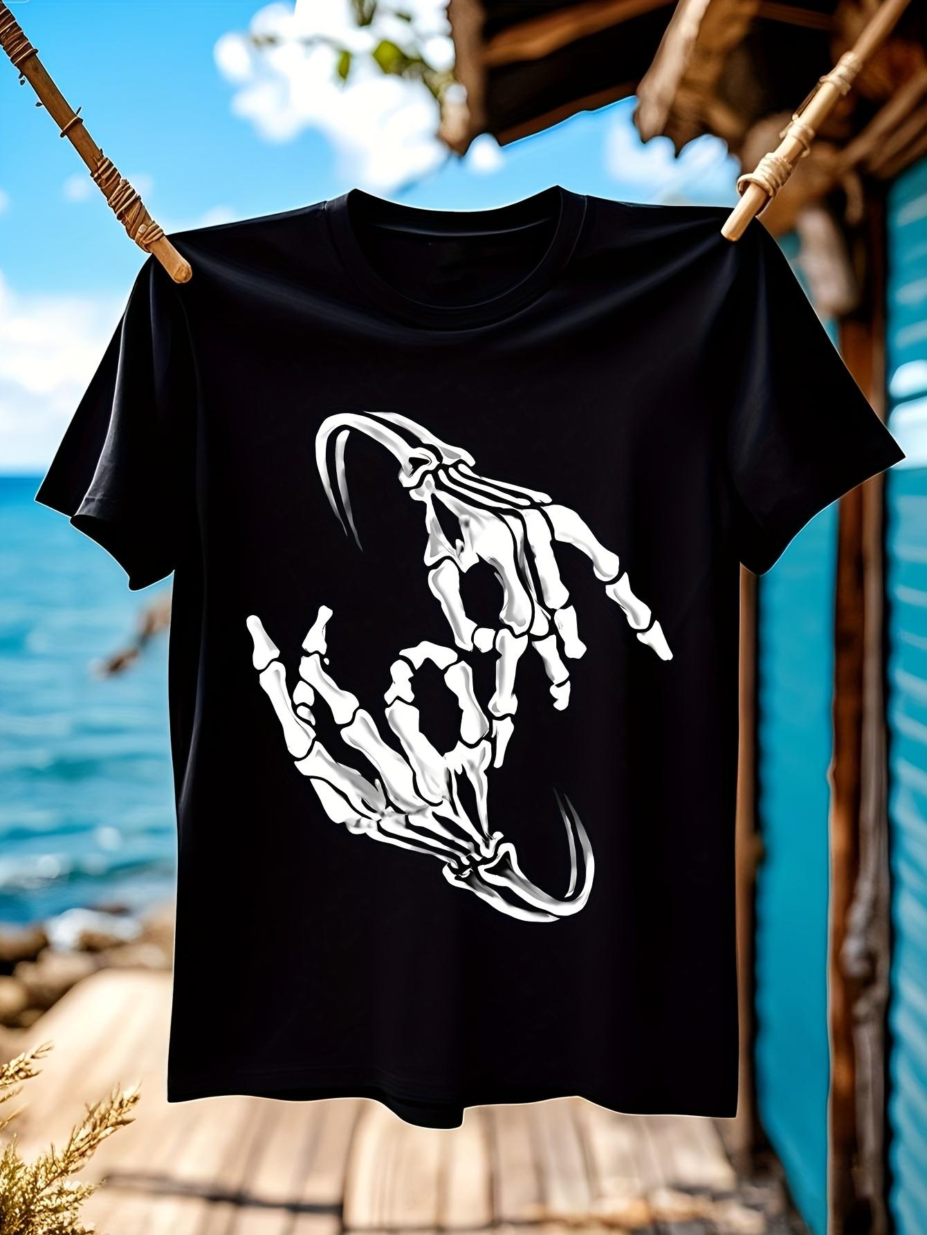 Heavy Metal Graphic Tee Korn Band Skeleton Bone Logo Shir... S