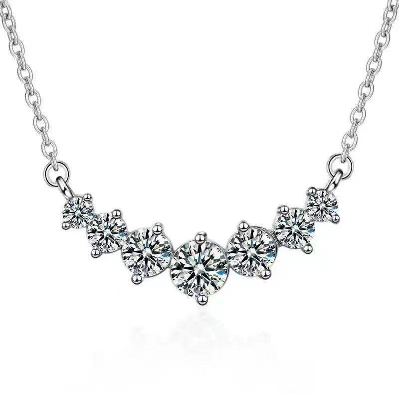 

Non-Fading Super Shiny Moissanite Pendant Necklace - Women s Fashion Luxury Jewelry