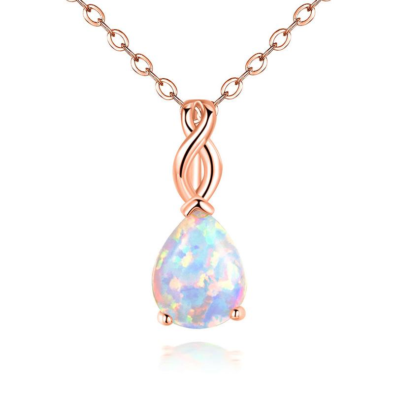 New Kyocera Opal Pendant Necklace High Quality Opal Opal Opal Jewelry Best-selling In Europe and America