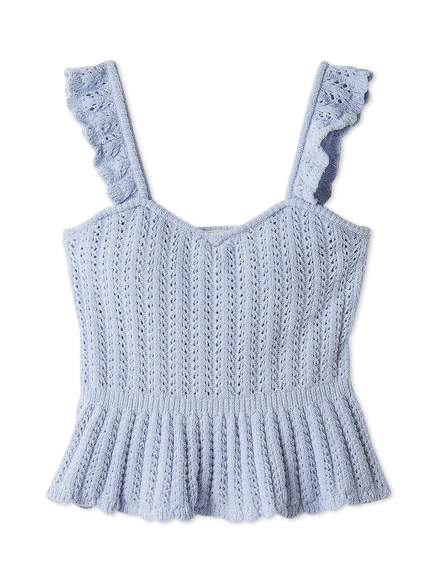 

Gelato Pique Crochet Tank Top PWNT252054BLUF Cup-in синий