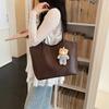 Niche Design Solid Color Casual Armpit Bag Large Capacity Handbag Women'S Fashion Commuter Shoulder Tote Bag