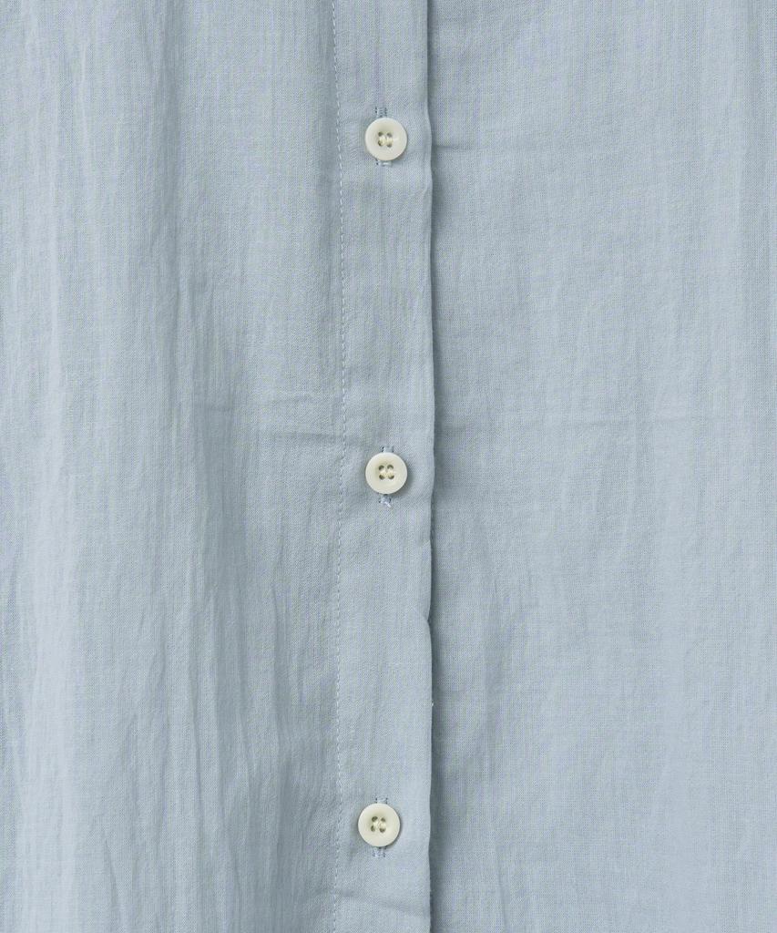 NOIRER FOR WOMAN Pale Scarf Loose Fit Shirt (Pale Blue)