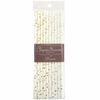 Okato Metallic Gold Star and Silver Star Paper Straws, 0.6 X 19.5 Cm, Pack of 20
