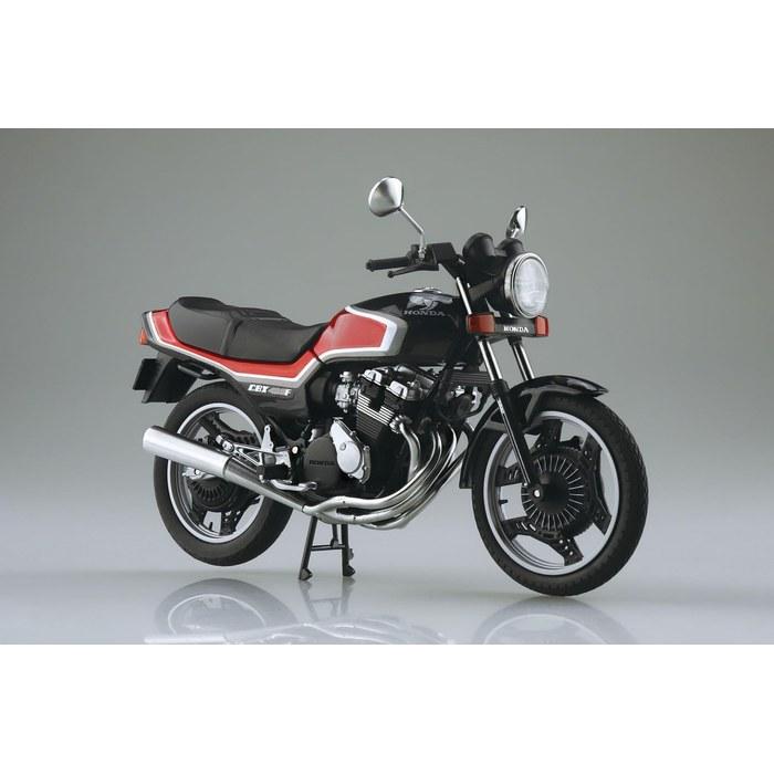 Aoshima 1/12 Honda CBX400F Bike Model (Black/Candy Alama Red)
