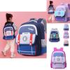 Adorable Children's Backpack For Grades 3-6 Breathable Lightweight Reflective Strips