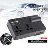 Universal Car Inverter Voltage Detection USB/PD/Type-C Chargers ON/OFF Switch DC 12V/24V To AC 220V Converter Power Adapter QC 3.0 200W