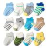 Striped Cartoon Non-slip Baby Boys' Breathable Socks