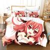 Date A Live Girls Japan Popular Anime Bedding Set Bedroom Soft Modern Bedspreads Comefortable Duvet Cover Quilt Cover Pillowcase