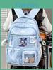 Cute Starry Pattern Girls Backpack With Nylon For School And Teens
