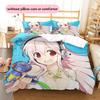 Super Sonico  Pattern Bedding Quilt Set  Home Decoration  Gift (1 * duvet cover + 2 * pillowcase  without core)