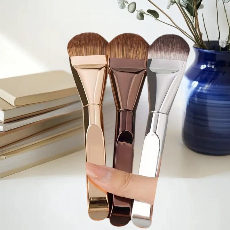 1/2 Pcs Ultra Thin Foundation Brush Synthetic Bristles Precision Application For Liquid Cream Streak Free All Skin Types Tools
