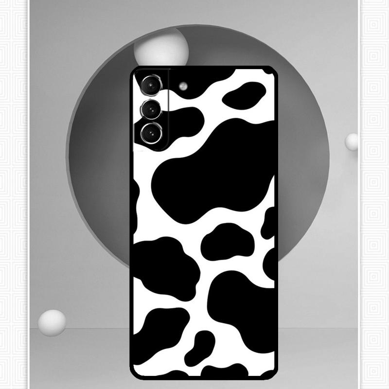 Cow Print Case For Samsung Galaxy S24 S23 Ultra S22 S20 FE S21 FE Note 10 20 S8 S9 S10 Plus Cover