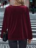 2026 Velvet High Neck Women's Long Sleeve Top - European, American, Korean Style for Spring/Autumn
