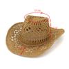 Cappelli da cowboy in paglia da spiaggia, traspiranti, con tesa larga, da uomo e da donna, estivi, intrecciati a mano, con protezione solare