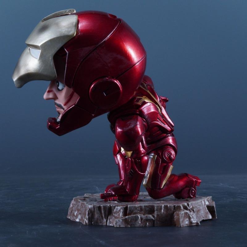 Beast Kingdom Toys  Cartoon Anime Iron Man PVC Static Figure Room Decoration Desktop Ornament Children's Toy Gift