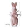 Easter Bunny Ornament Flocked Rabbit Statues Easter Decorations