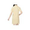 Puma Solid Color Polo Collar Casual Simple Comfortable T-Shirt Dress Women Dress Yellow 676658-42