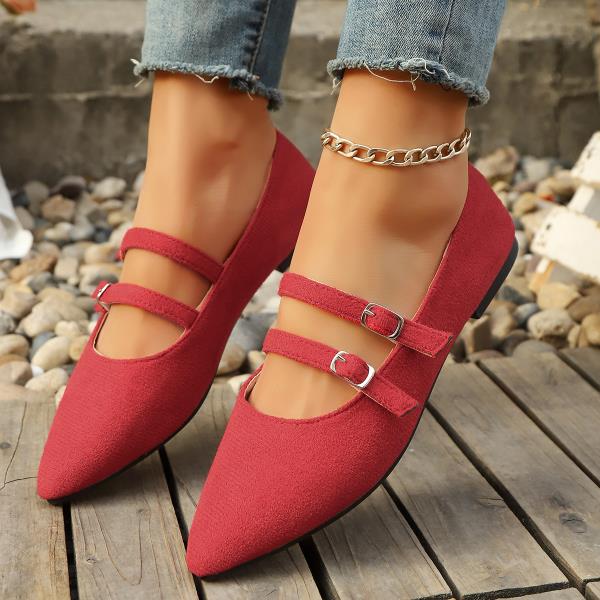 Fashion Big Size Shoes Woman Pointed Toe Elegant Shallow Mouth Casual Female Sneakers Ballet Flats Ladies' Footwear Autumn Modis Large S