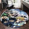 1pc Hunter X Hunter Anime Cartoon Design Round Carpet  Office Chair Mat, NonSlip Rug for Home Decor, Living Room, Bedroom