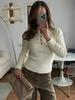 2026 Autumn/Winter Women's Slimming Retro Knit Sweater Top