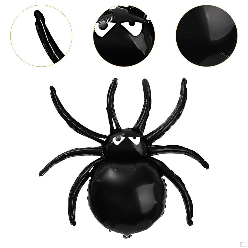 Halloween Black Araneid Balloon Foil Decorative Party Decorations Holiday Ornament for Yard