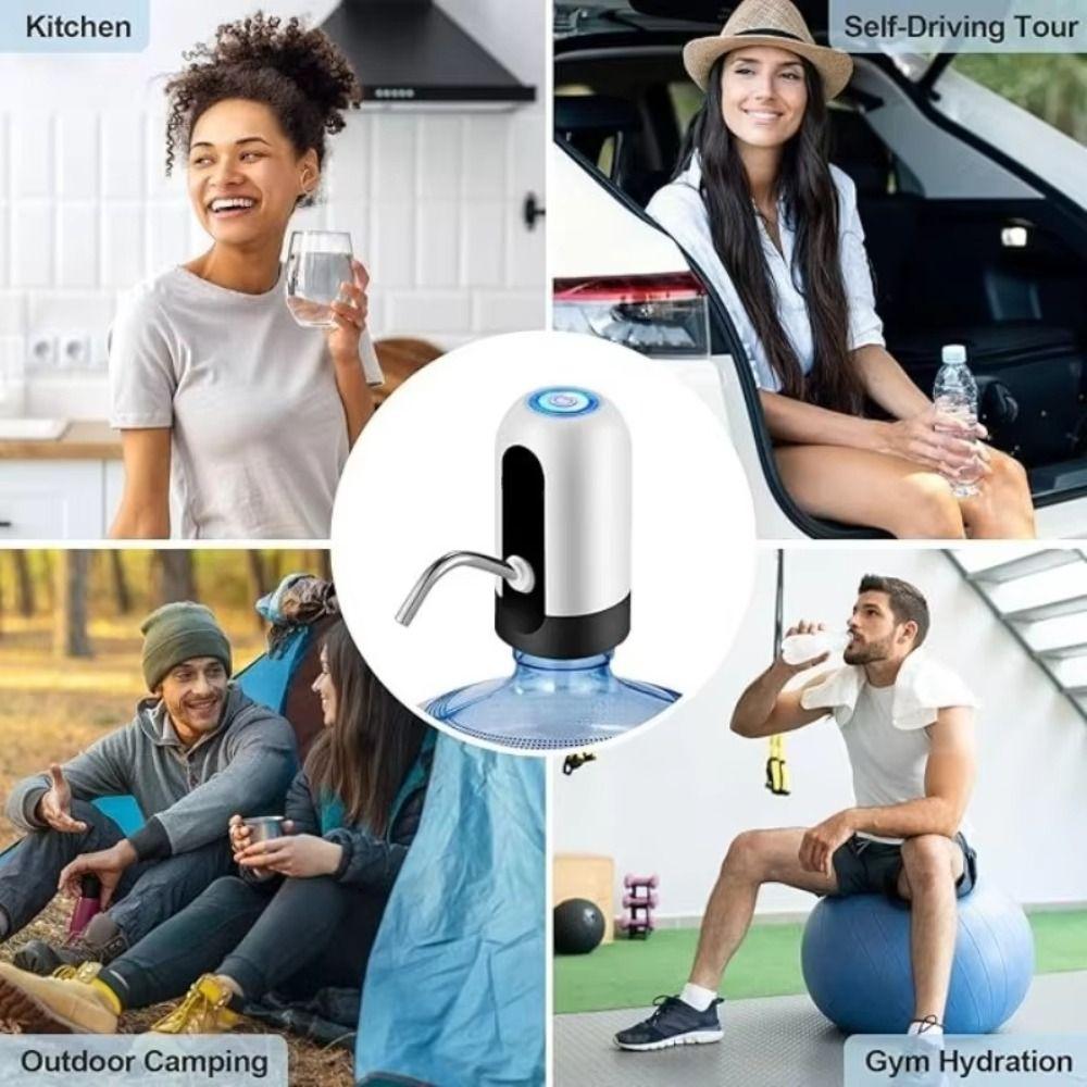 One-button Switch Electric Water Dispenser Barreled Drinking Pump Smart Water Bottle Pump Office