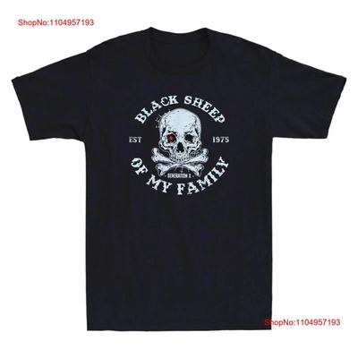 Skeleton GenX Est 1975 Black Sheep Of My Family Funny Mens  T Shirt Vintage Washed Soft Graphic Stylish Homme Breathable