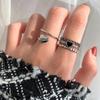Korean Retro Heart-Shaped 925 Silver Open Ring for Women - Versatile, Trendy Design for Students and Everyday Wear