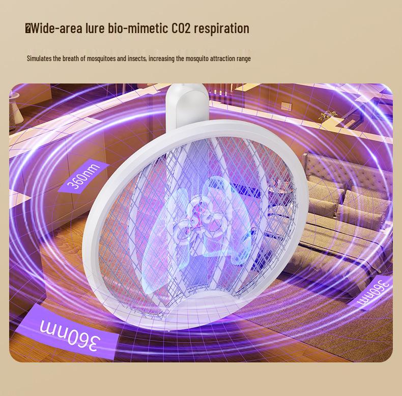 Rechargeable Foldable Electric Mosquito Swatter & Killer Lamp