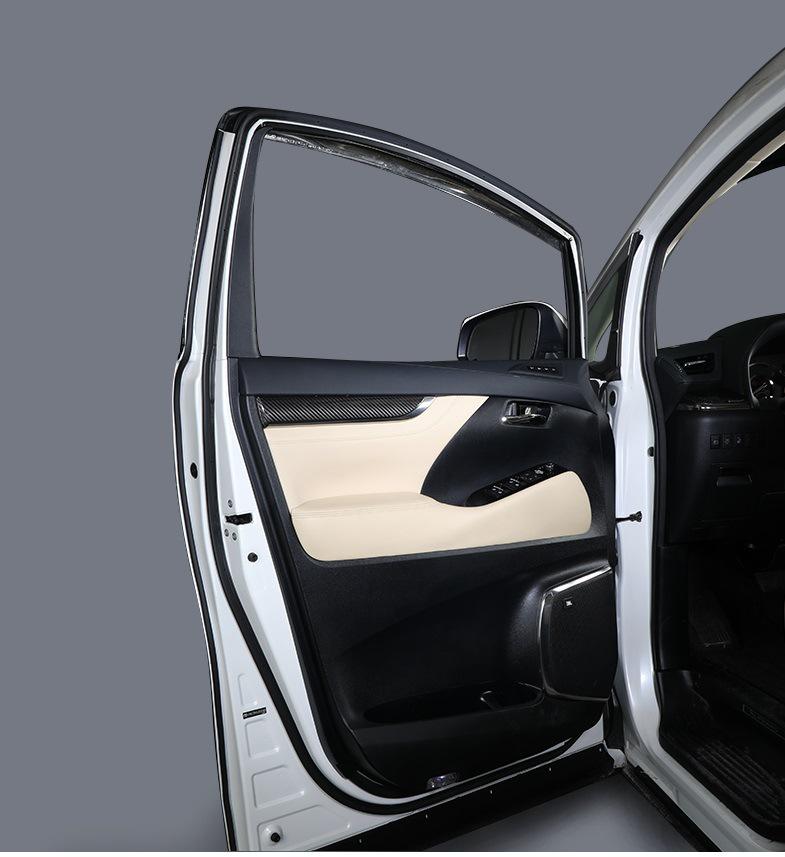 Tantan Carbon Fiber Door Trim for Toyota Alphard/Crown/Vellfire - Genuine Interior Car Modification.