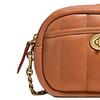 New COACH Camera Leather Camera Bags Small Square Bag Crossbody Bags Shoulder Bags Small Size Women's Caramel Brown C4814-B4NL4