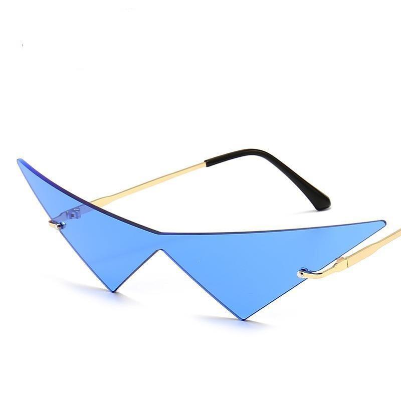 New Large Triangle Sunglasses For Men Women With Uv400 Protection Fashion Streetwear Outdoor Sport